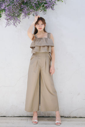 Double-Tiered Back-Ribbon Jumpsuit