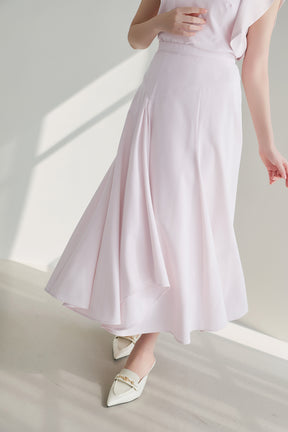 Lilia Paneled Flared Skirt