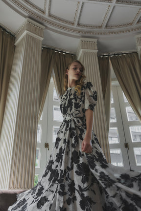 Vol.1 Floral Jacquard Dress