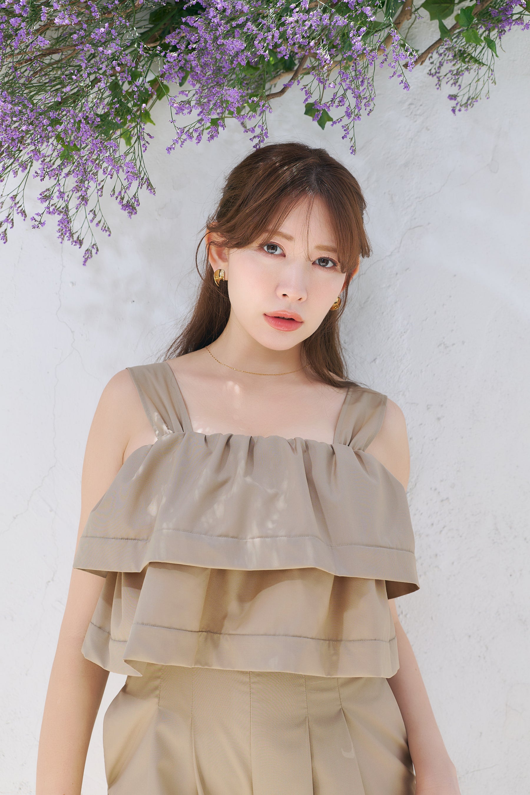 Double-Tiered Back-Ribbon Jumpsuit