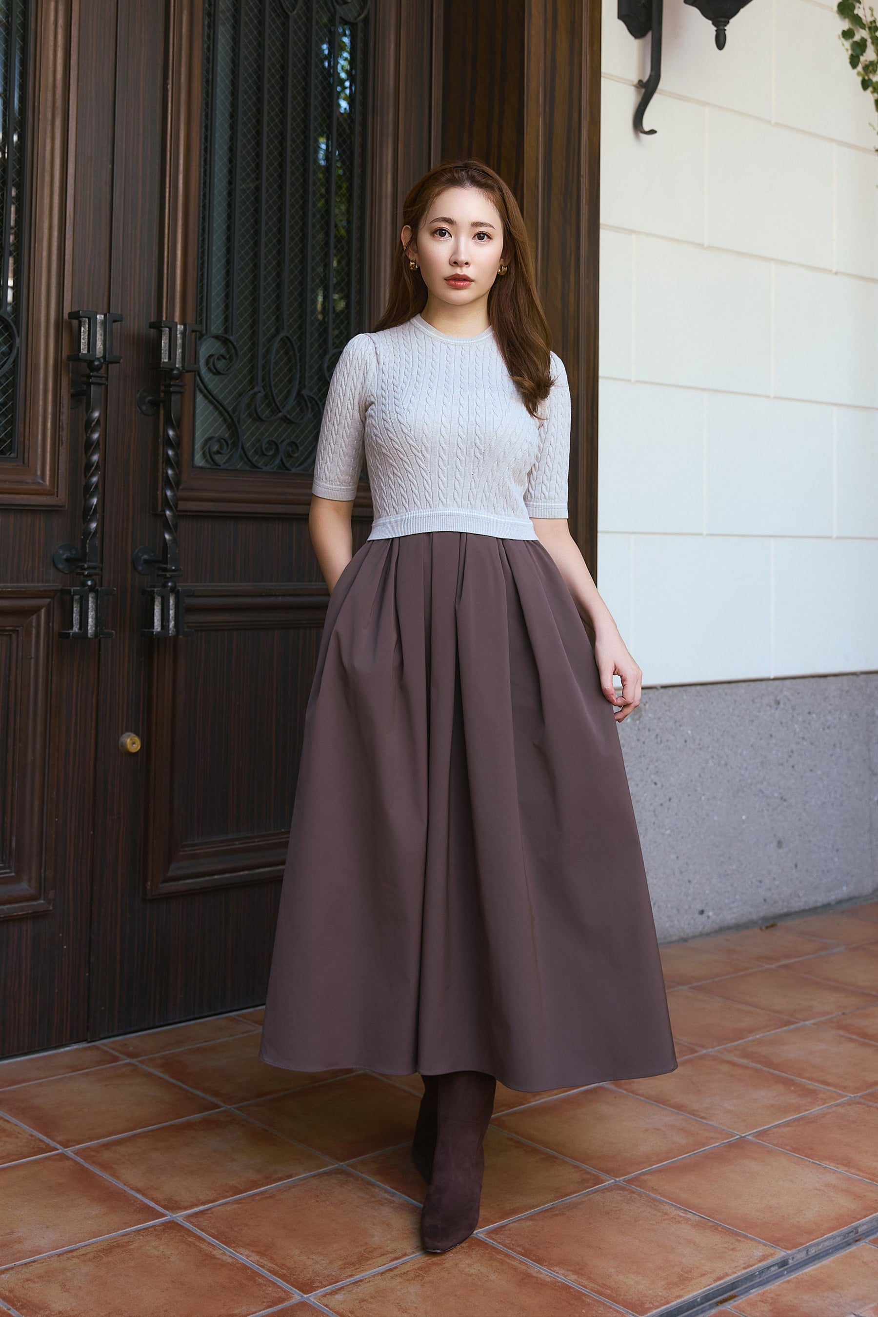 Faux Suede Long Boots