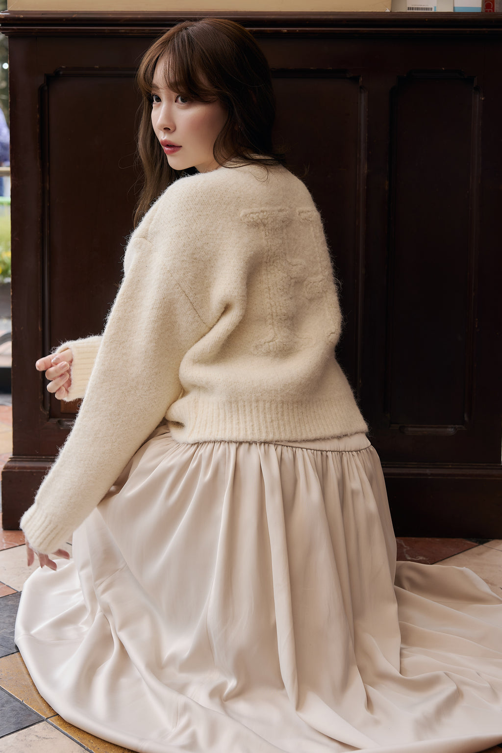 トップス Herlipto H Boa Logo Knit Pullover H Boa Logo Knit Pullover