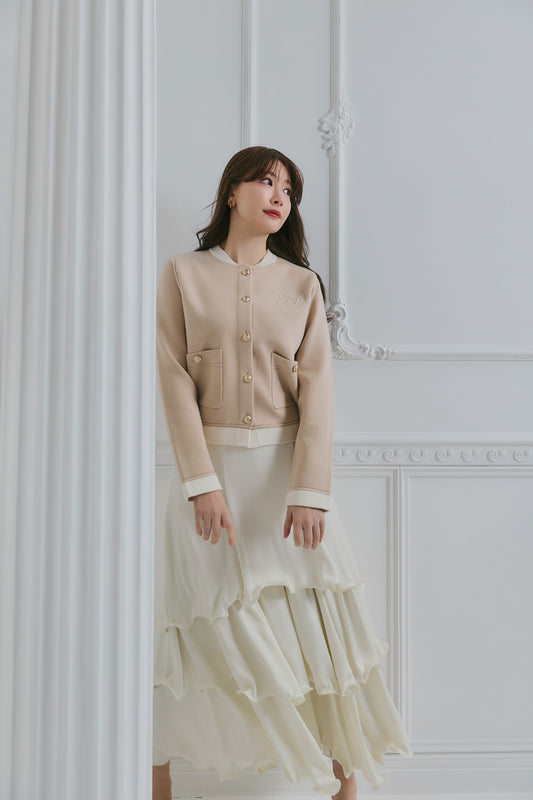 【新色】Layered Frilled Satin Skirt