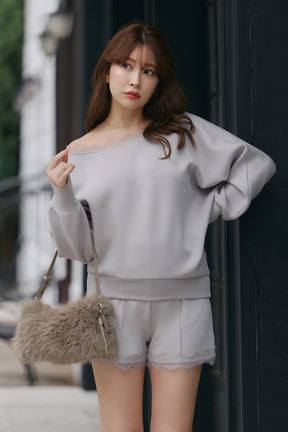 Faux Fur Top-Handle Bag