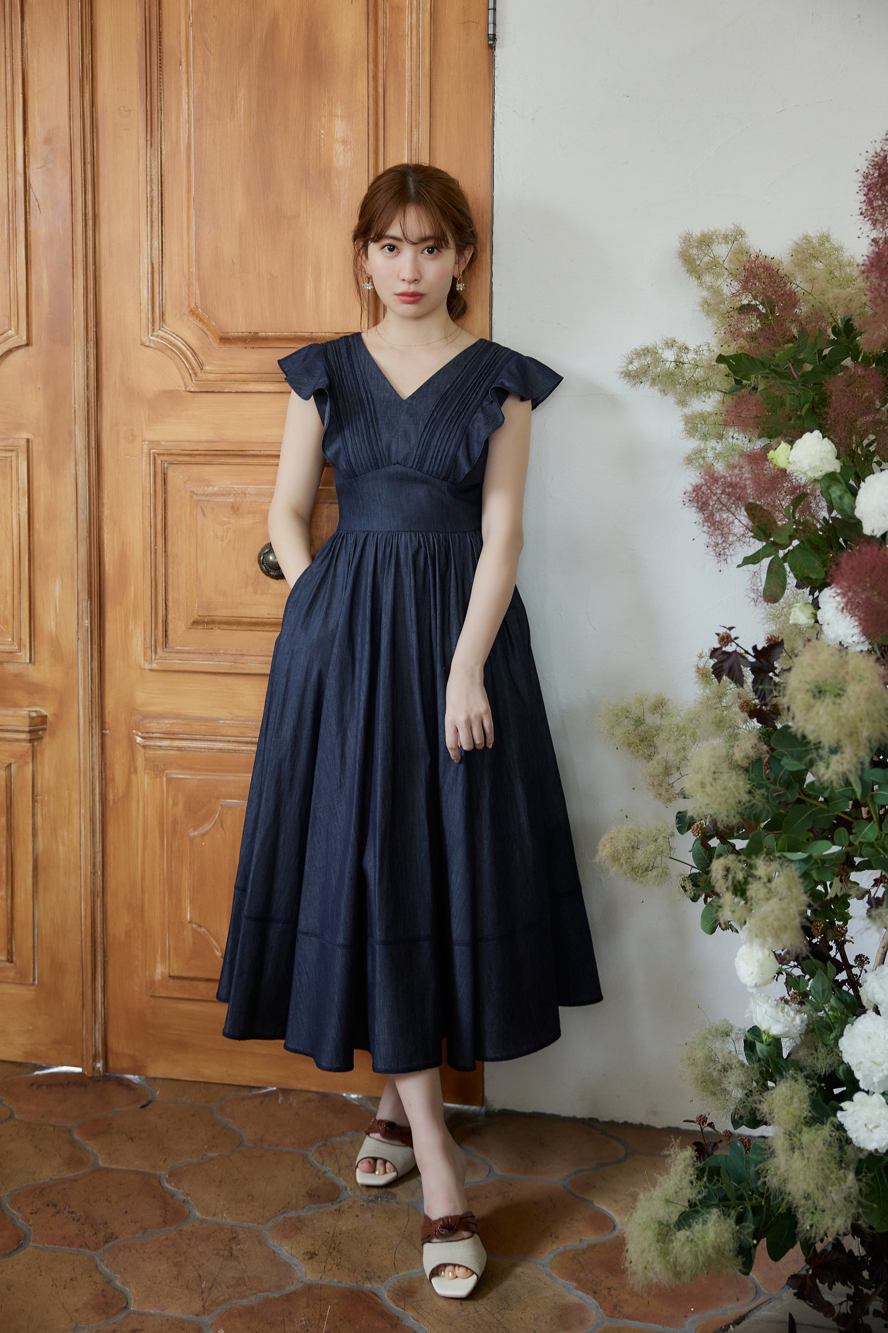 Herlipto Lace-trimmed Belted Dress♡ Mサイズ