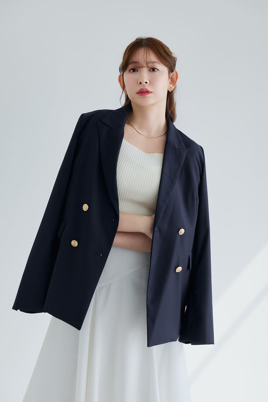 【新色】Trois Gold Button Blazer