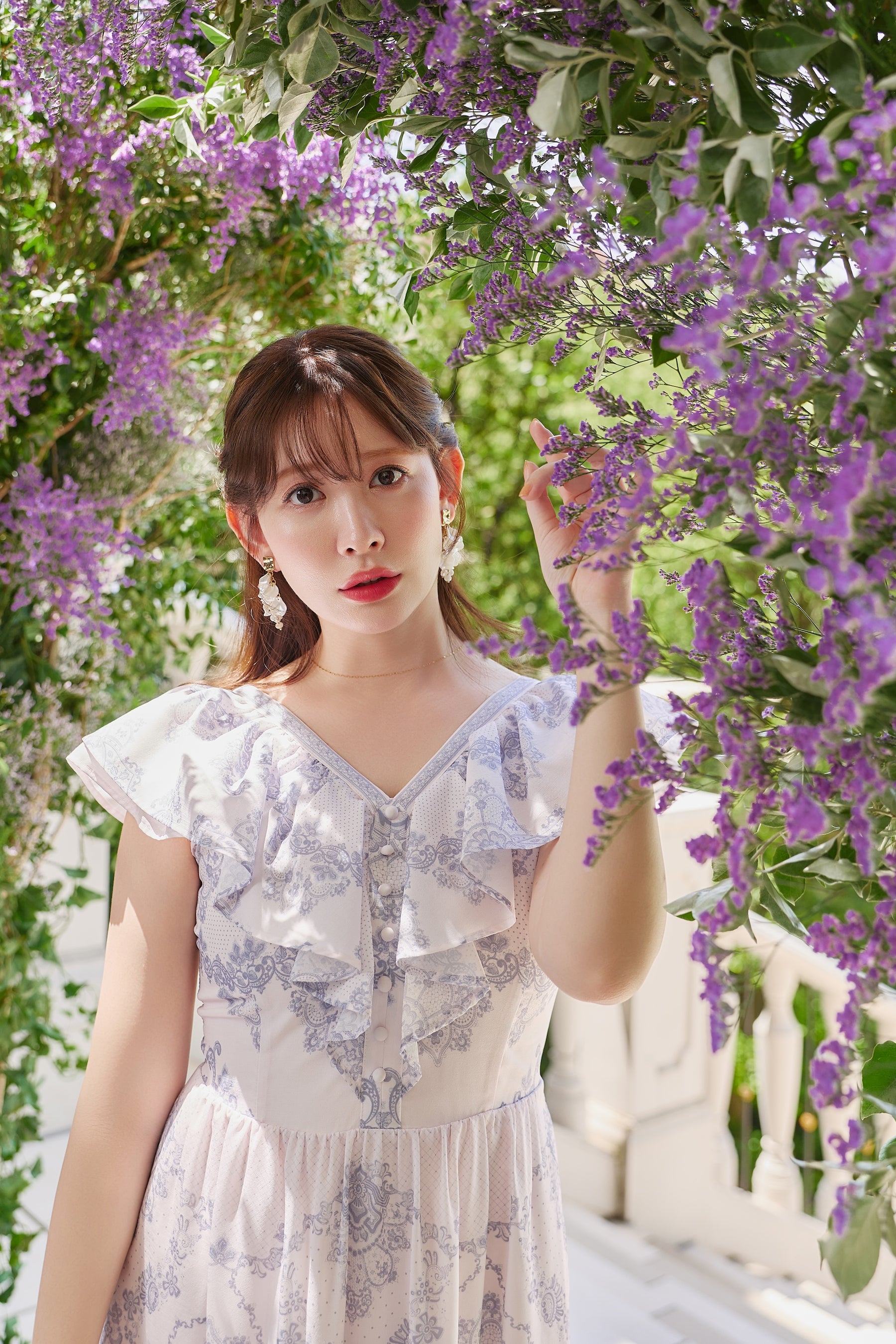 Jendaya Lace-Print Dress