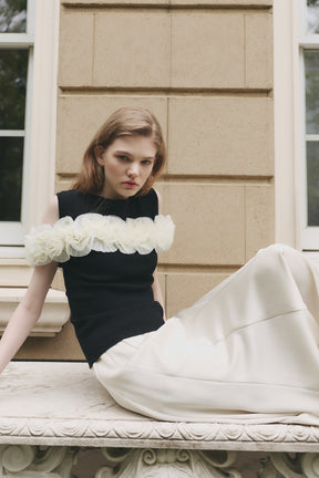 Vol.3 Petal-Cascade Knit Top