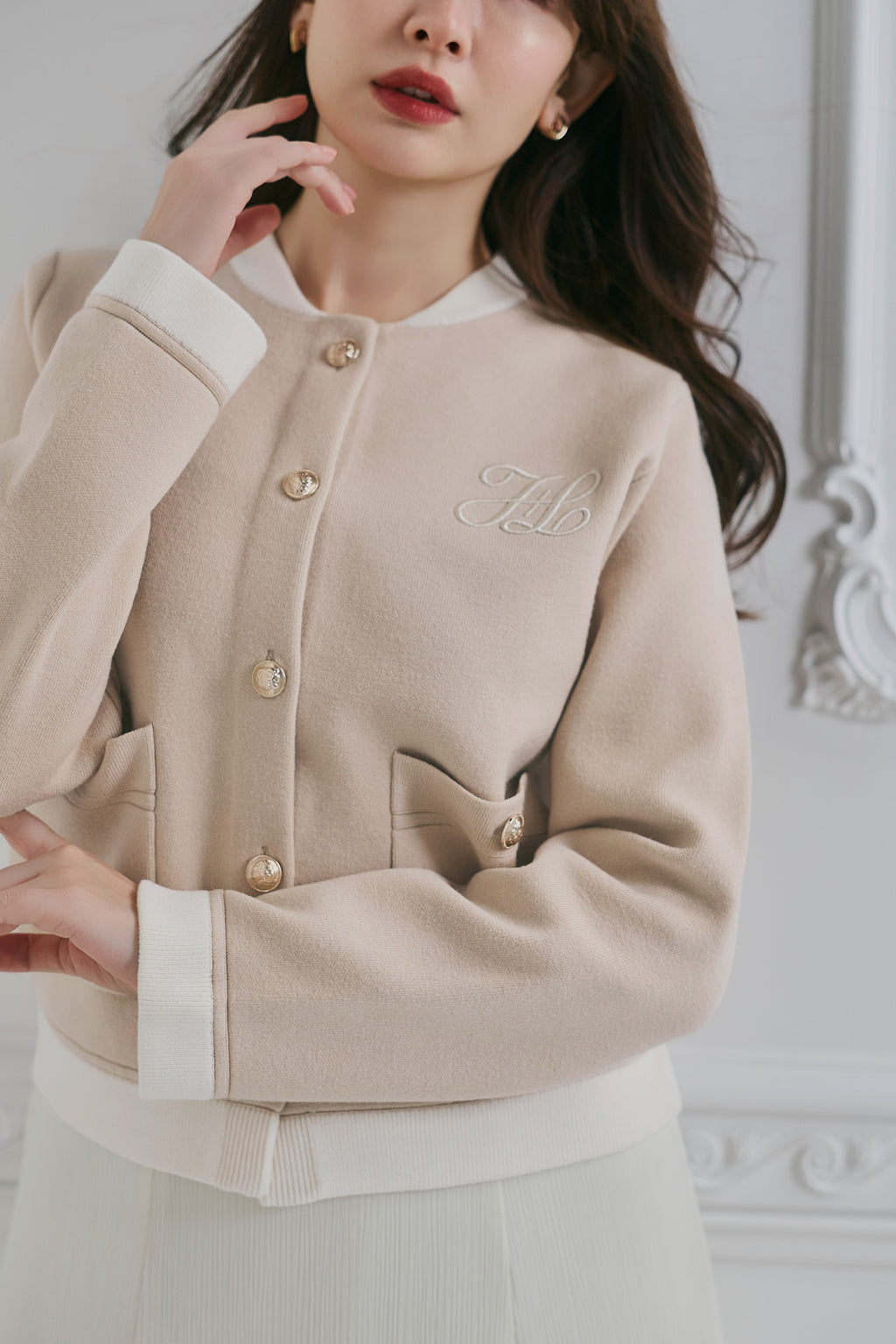 HLT Logo Knit Varsity Jacket