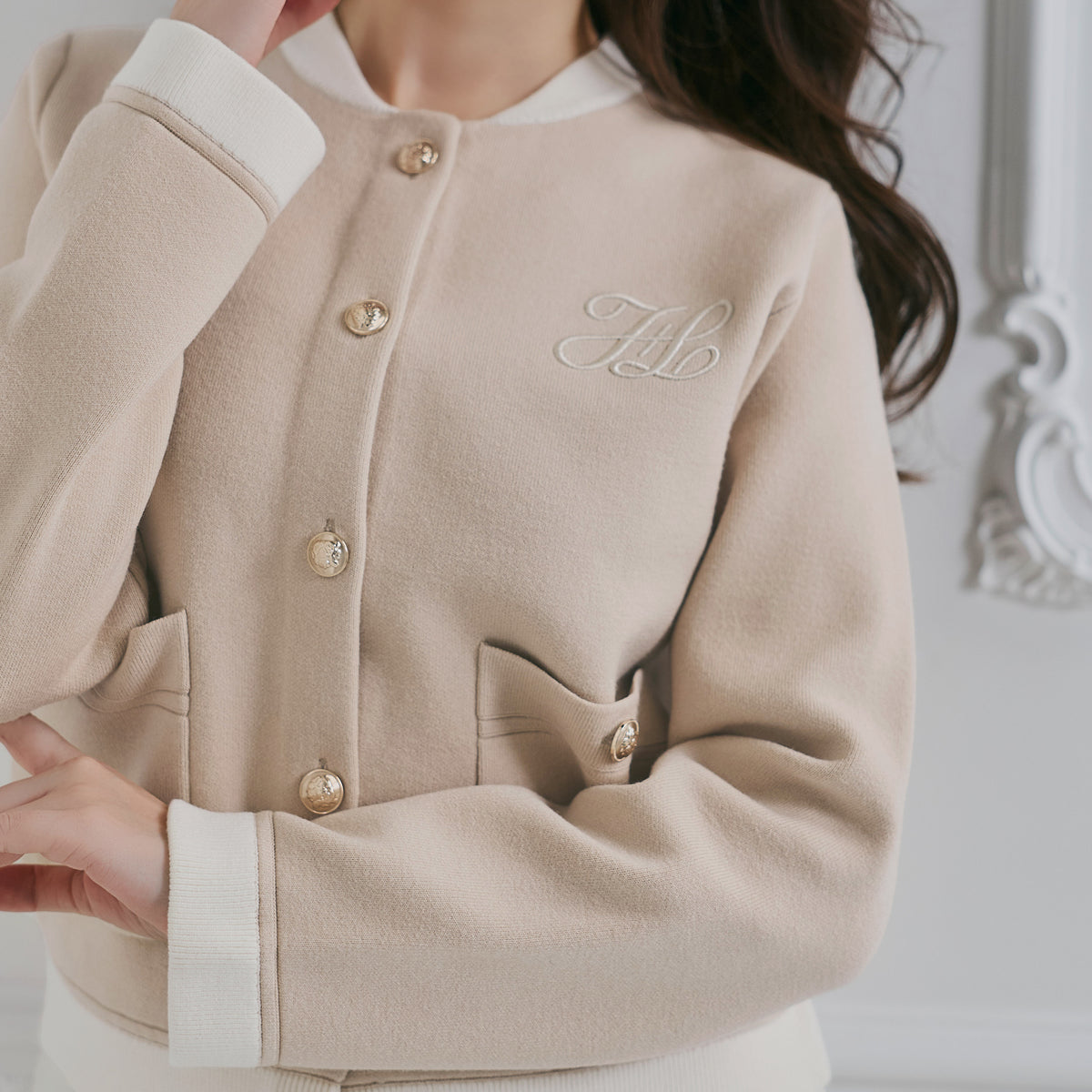 HLT Logo Knit Varsity Jacket