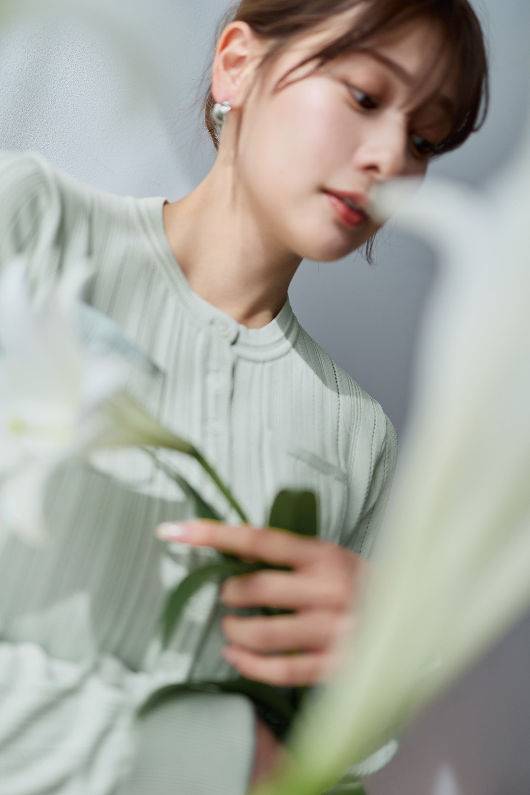 Eyelet Knit Cardigan