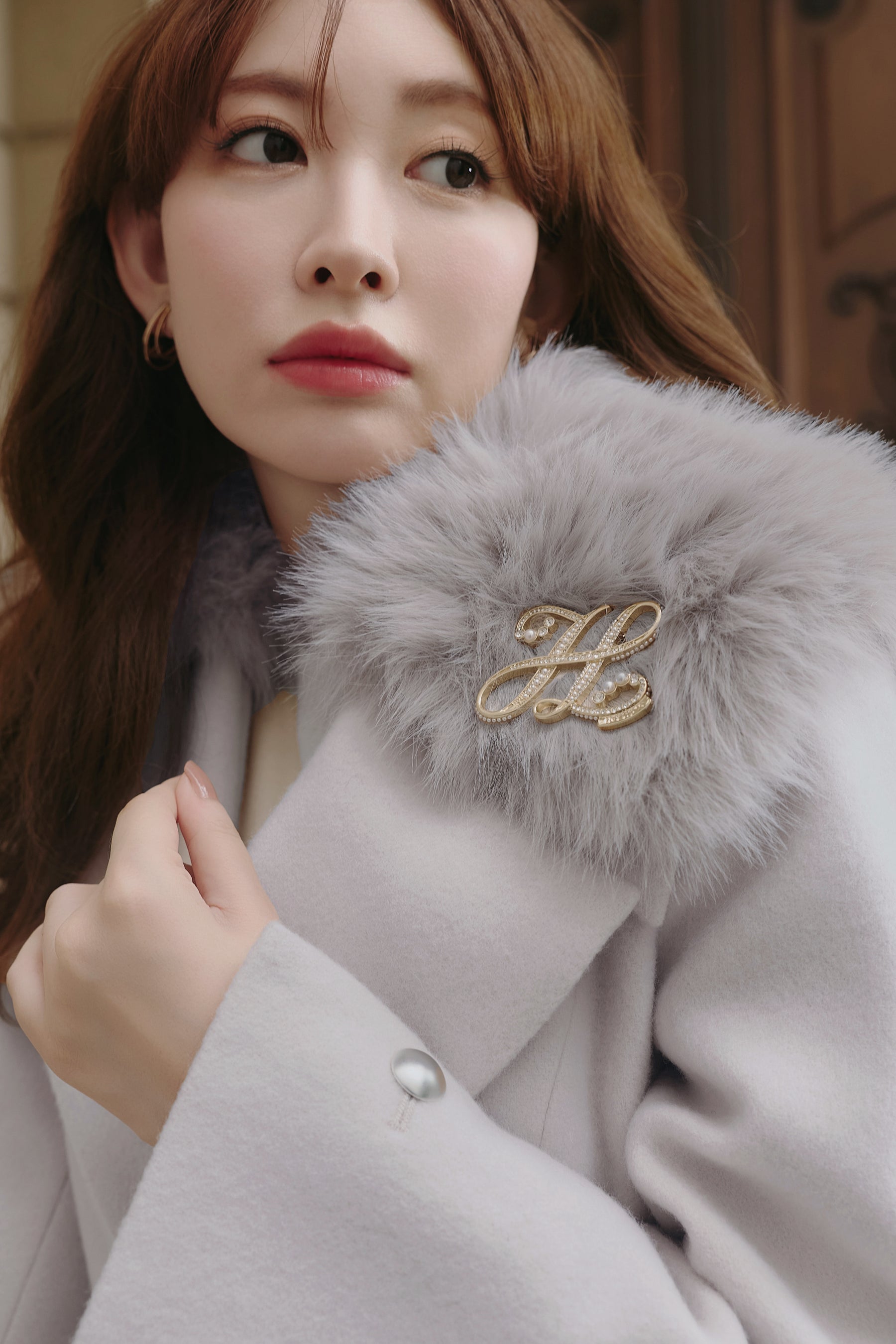 【10月中旬発送】Nicole Wool-Blend Longline Coat