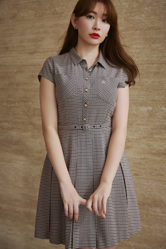 Checked Shirt Mini Dress