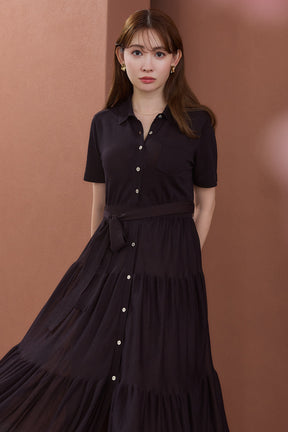 【8月中旬発送】Romane Tiered Knit Dress