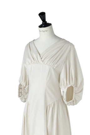 Gathered Sleeve Dress