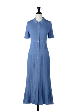 Eyelet Polo Knit Dress