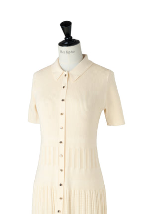 Eyelet Polo Knit Dress