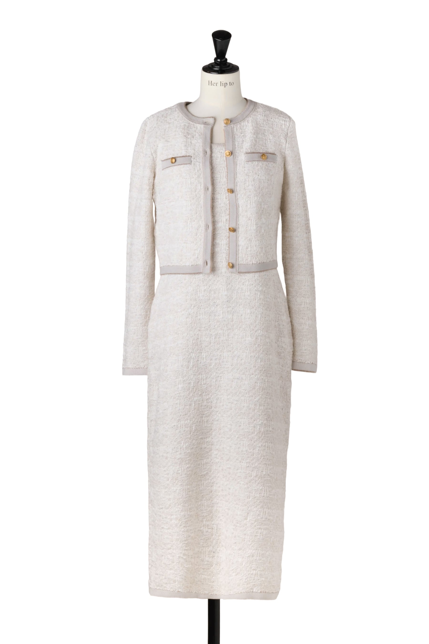 Spring Tweed Dress Set