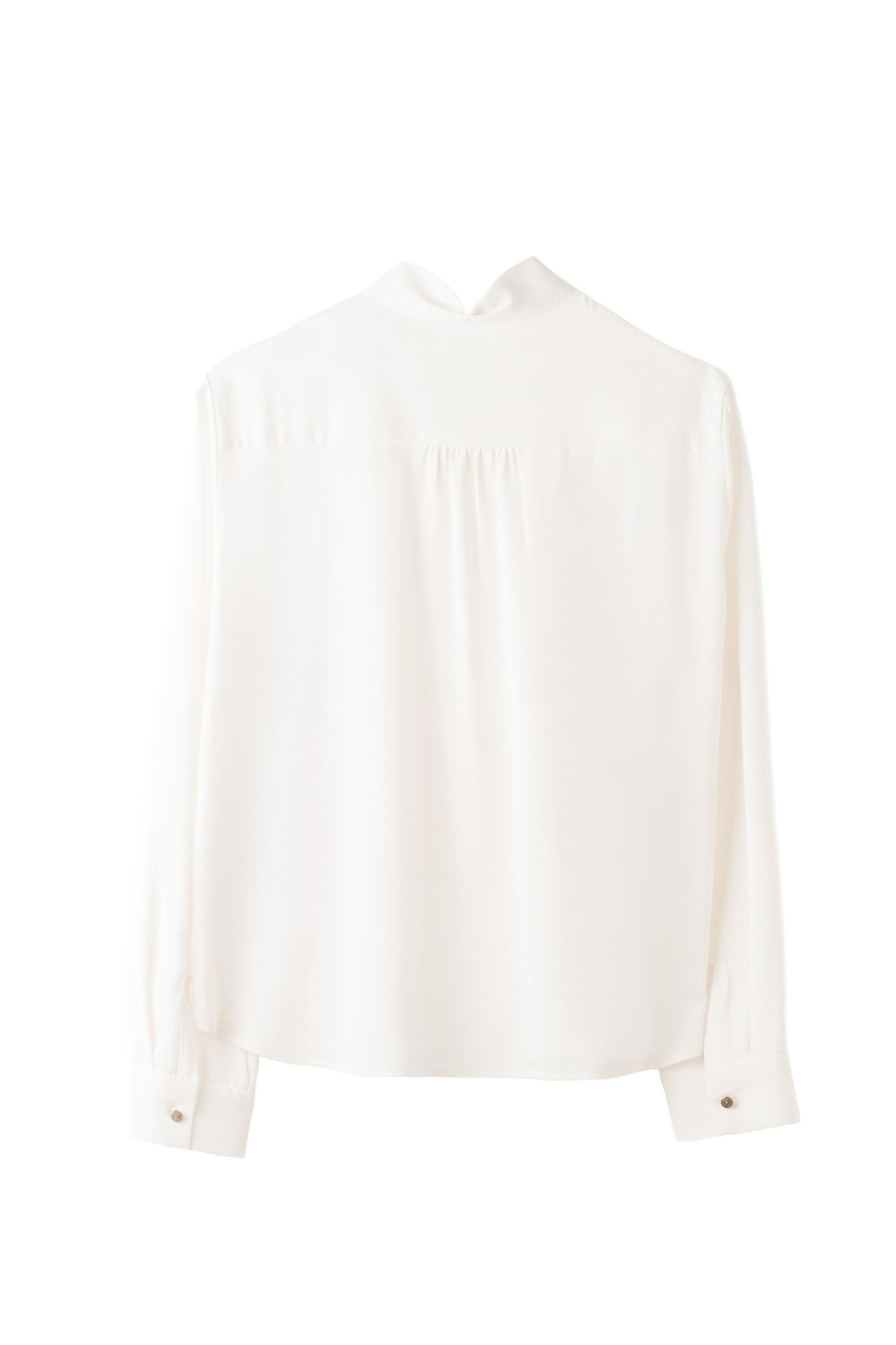 Long Tie Slit Blouse