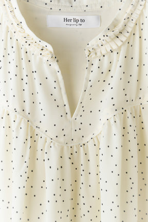Chiffon Gathered Blouse