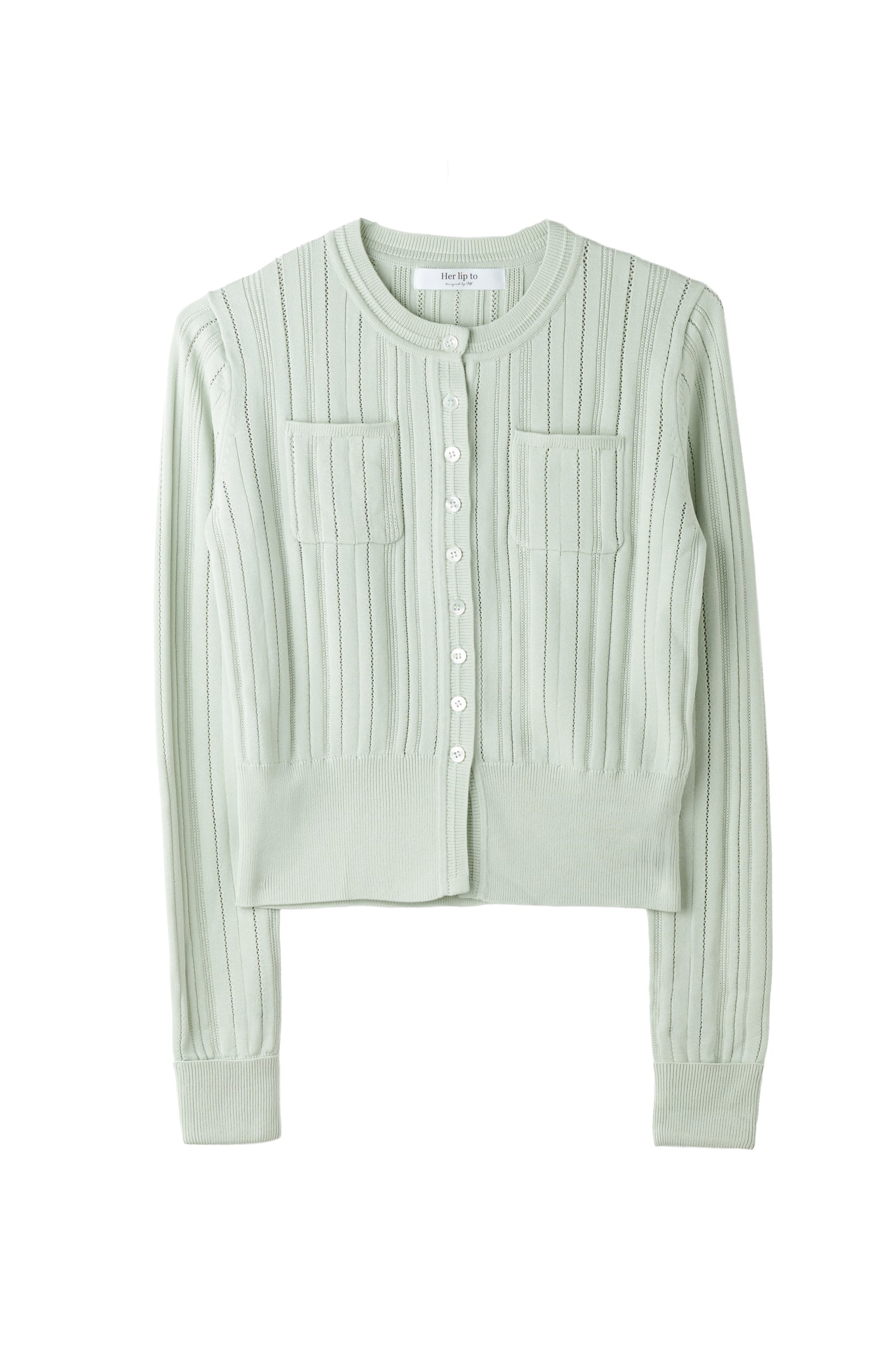 Eyelet Knit Cardigan