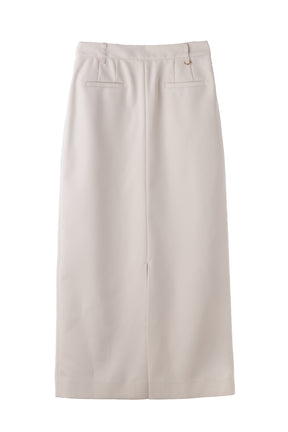 Front Slit Long Skirt