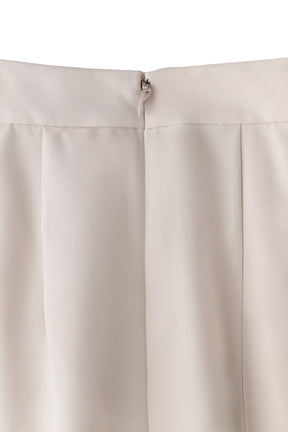 Front Slit Long Skirt