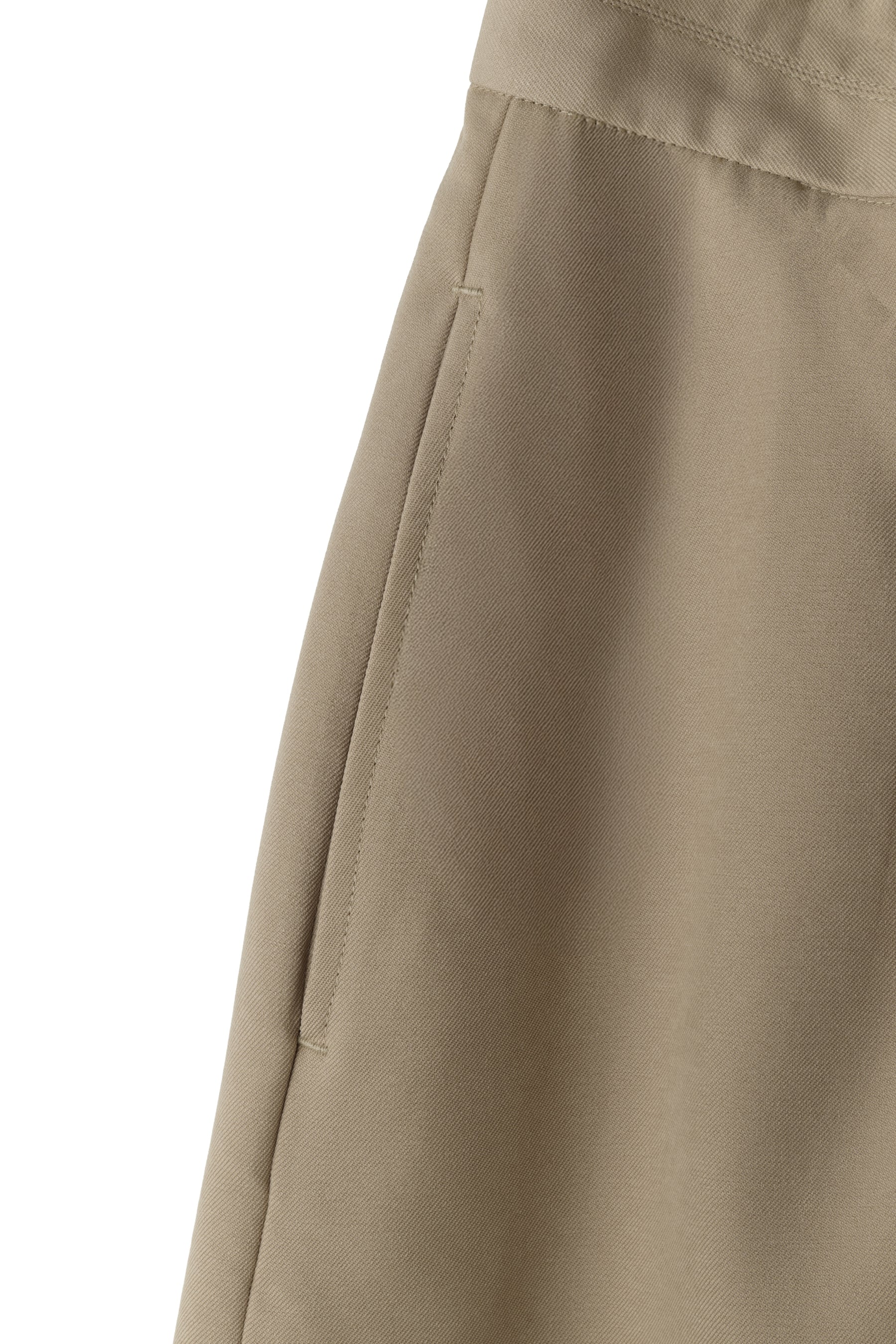 Tucked Twill Bermuda Shorts