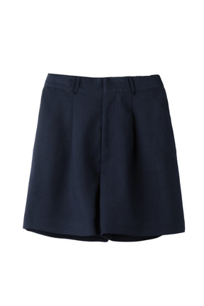 Tucked Twill Bermuda Shorts