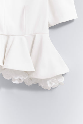 Vol.2 Pleated Ruffle Peplum Top