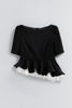 Vol.2 Pleated Ruffle Peplum Top