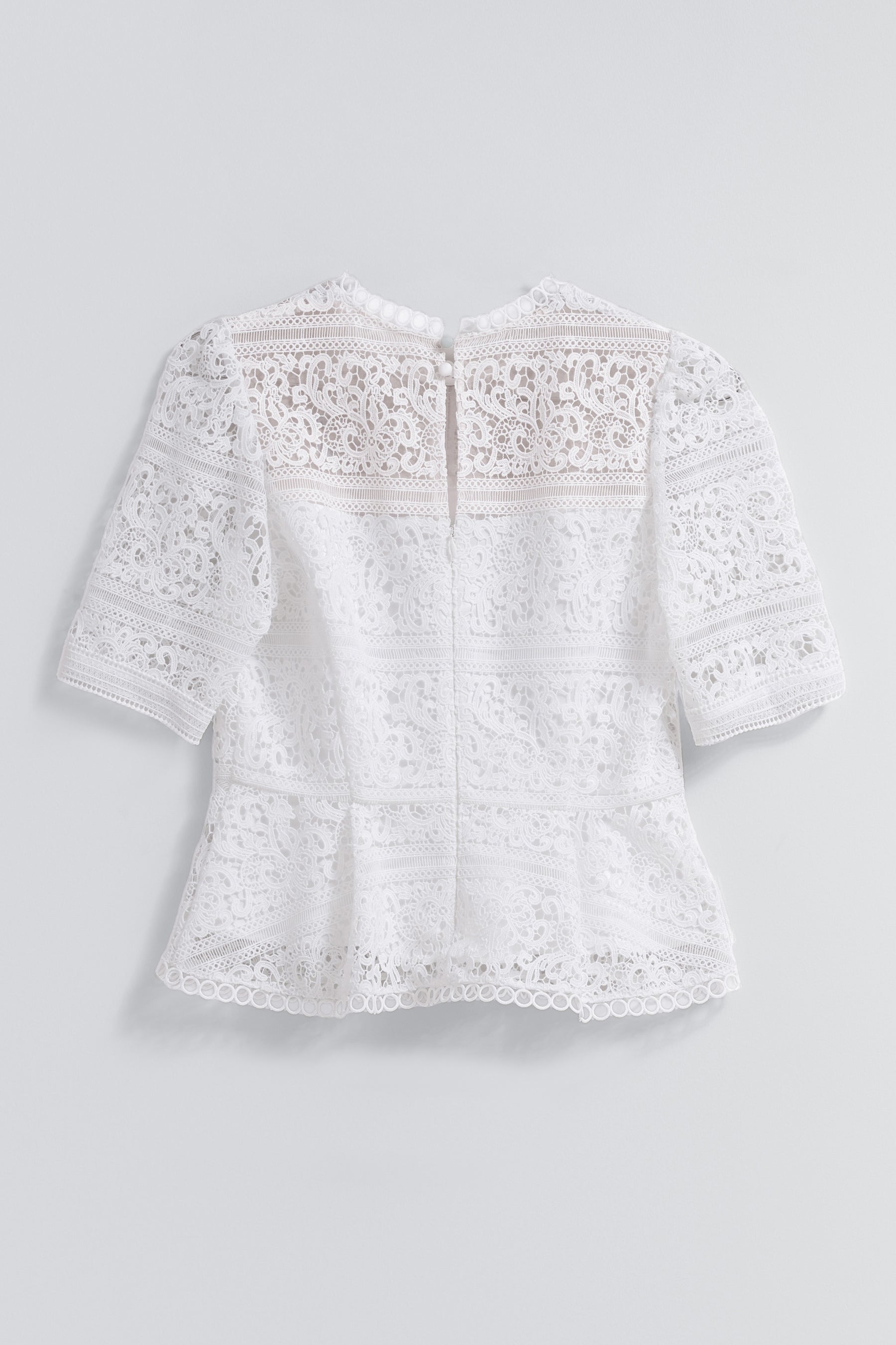 Vol.2 Embroidered Lace Peplum Top