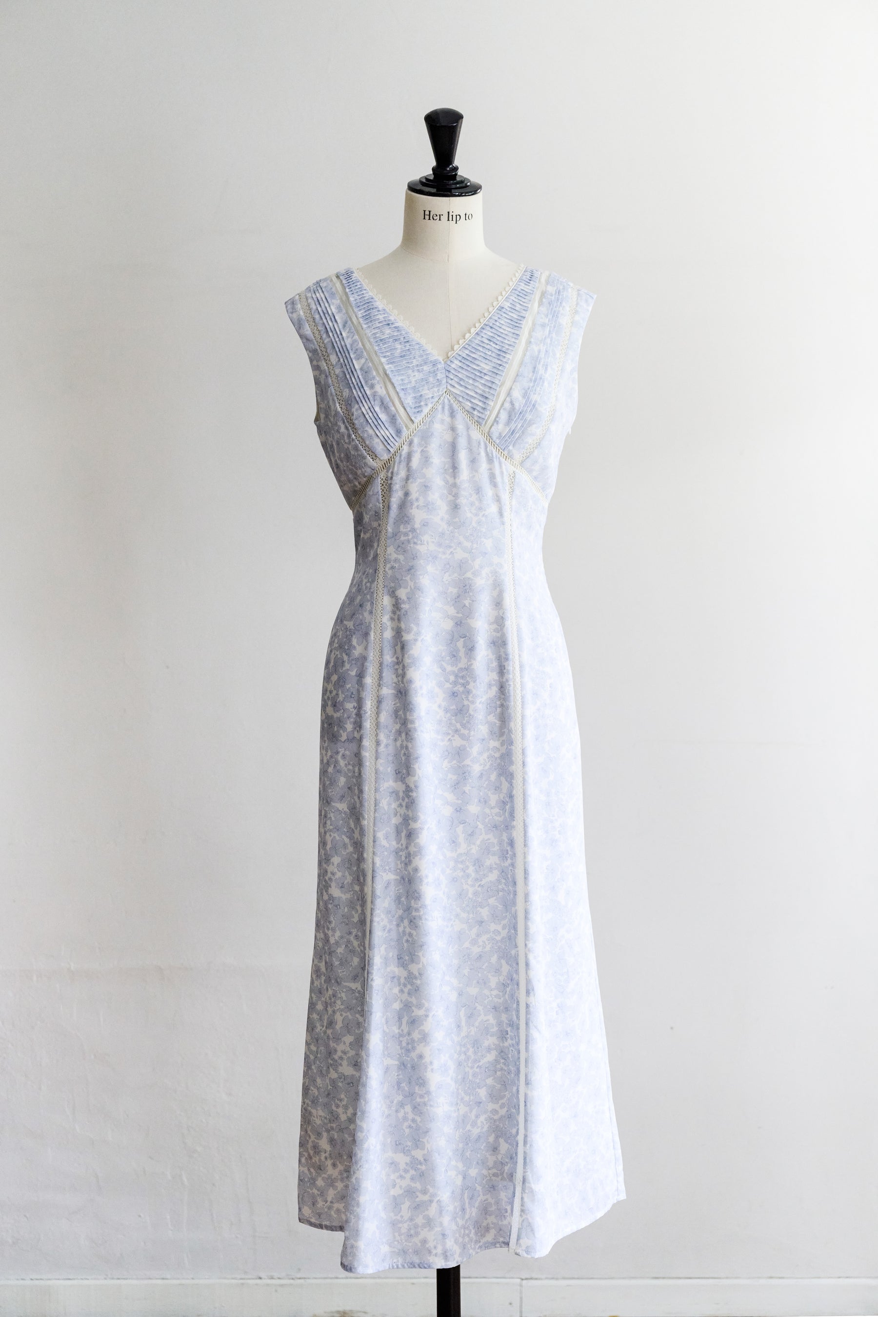 【新色】Lace Trimmed Floral Dress