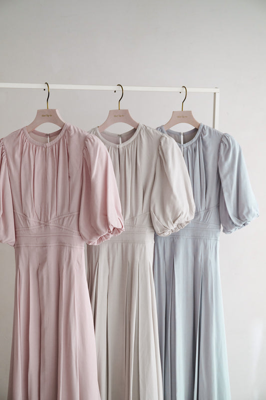 【4月上旬発送】Fountain Lace Up Bow Dress