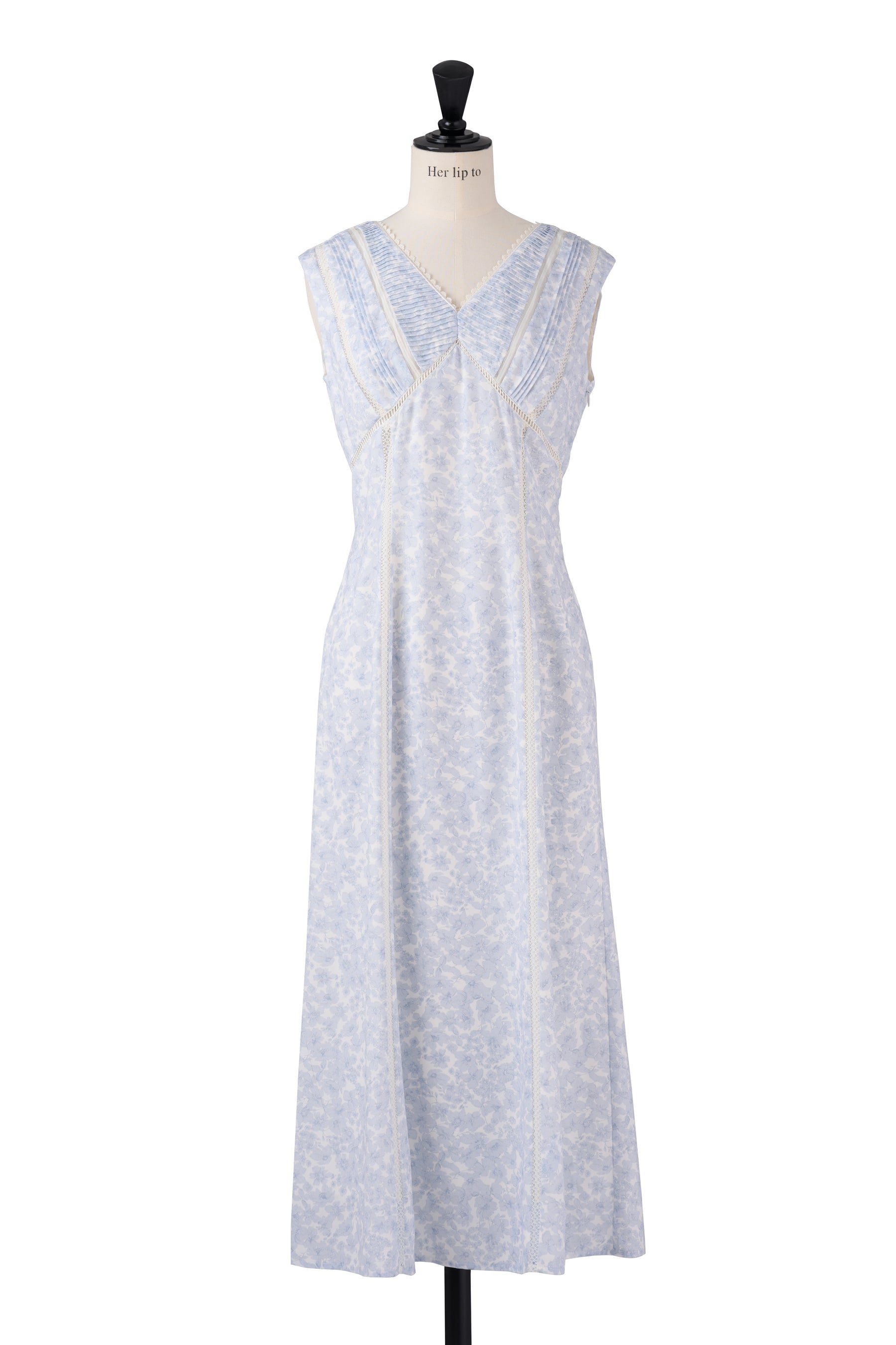 [Shipping in mid-March] [New color] Lace Trimmed Floral Dress