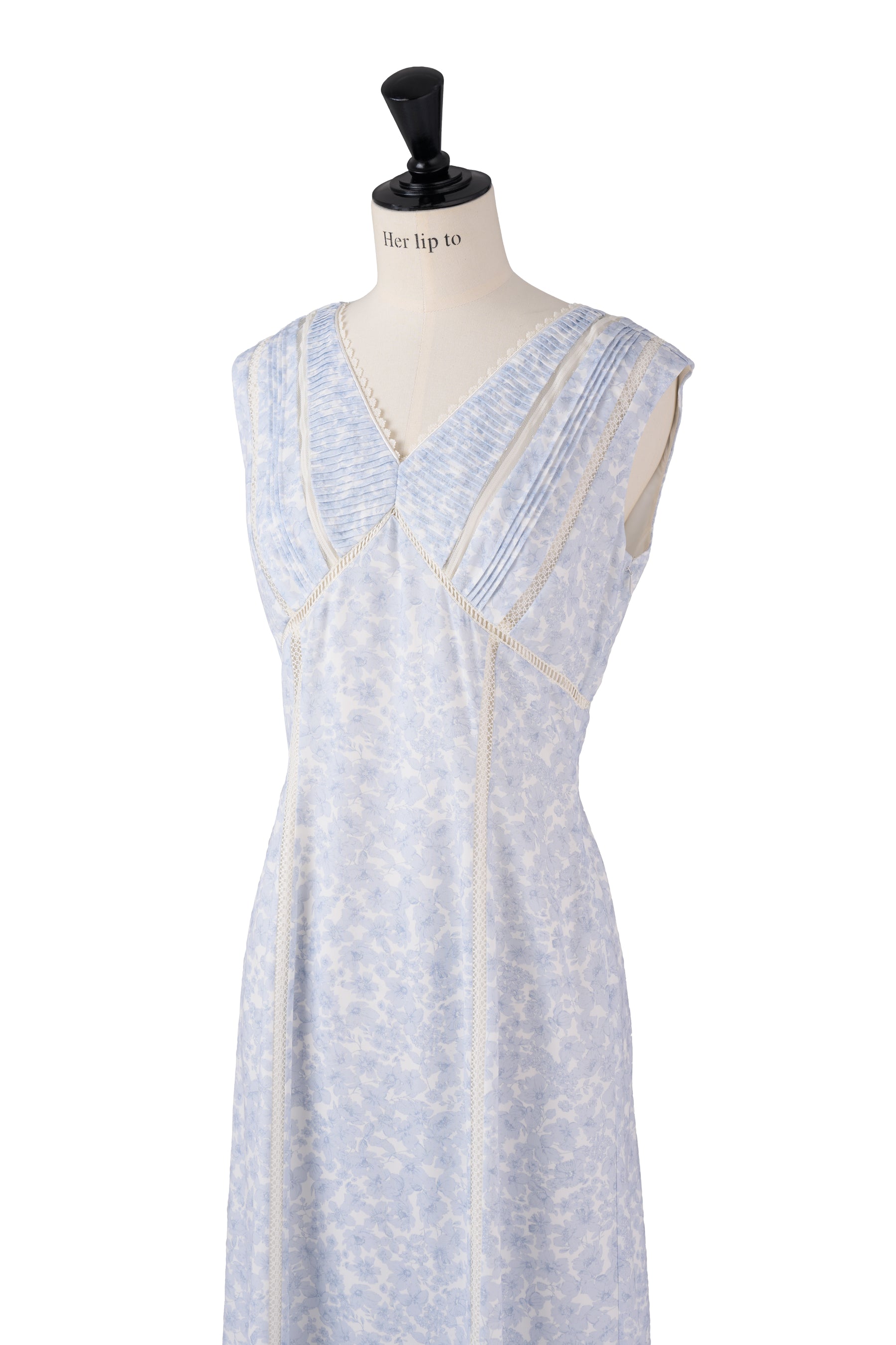 [Shipping in mid-March] [New color] Lace Trimmed Floral Dress