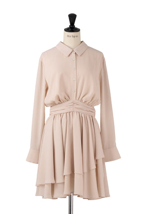 Murcia Chiffon Shirt Dress