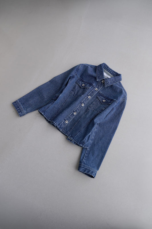 Peplum Back Denim Jacket