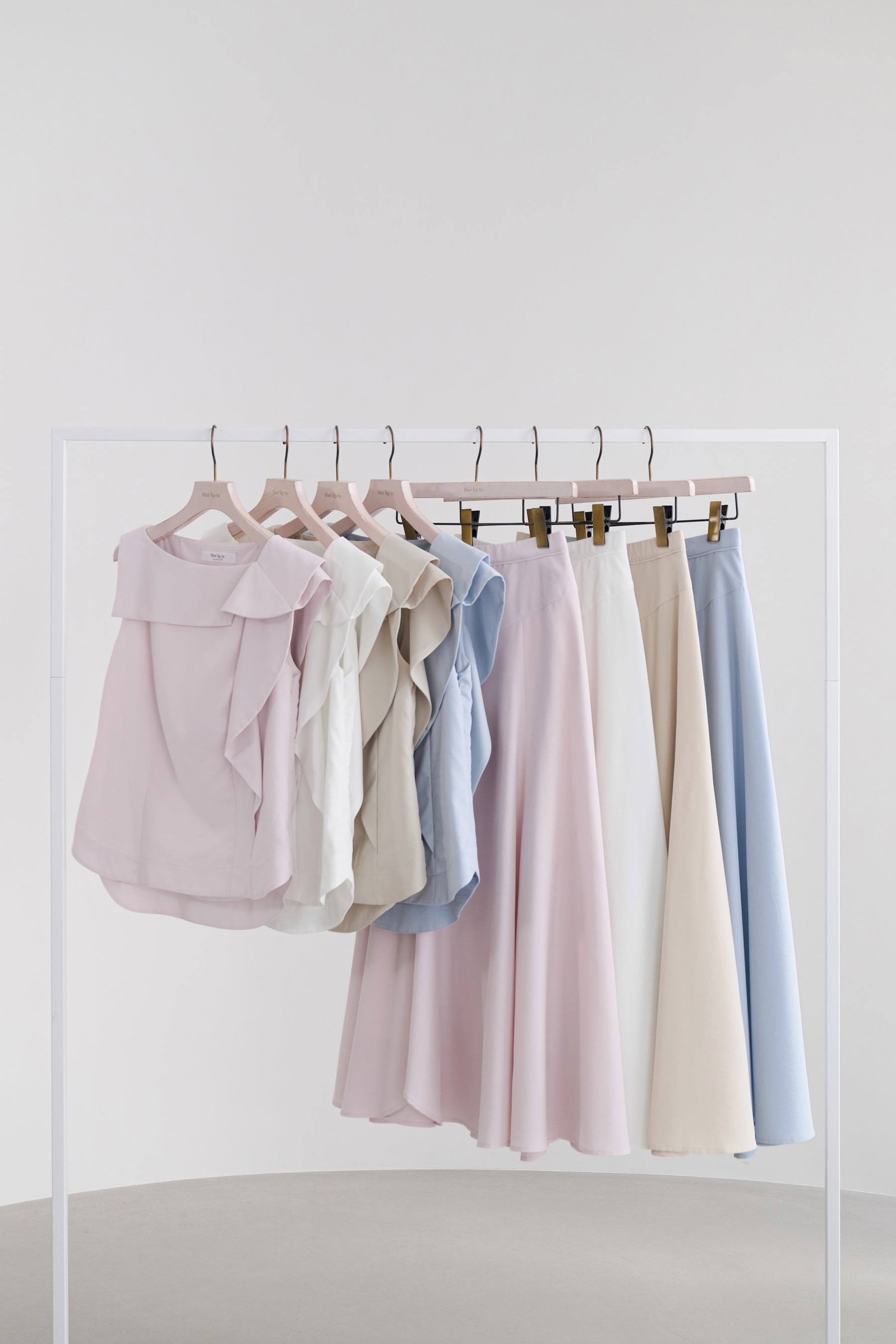 Lilia Paneled Flared Skirt