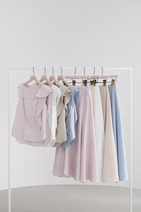 Lilia Paneled Flared Skirt