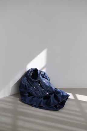 Tiered Denim Mini Dress