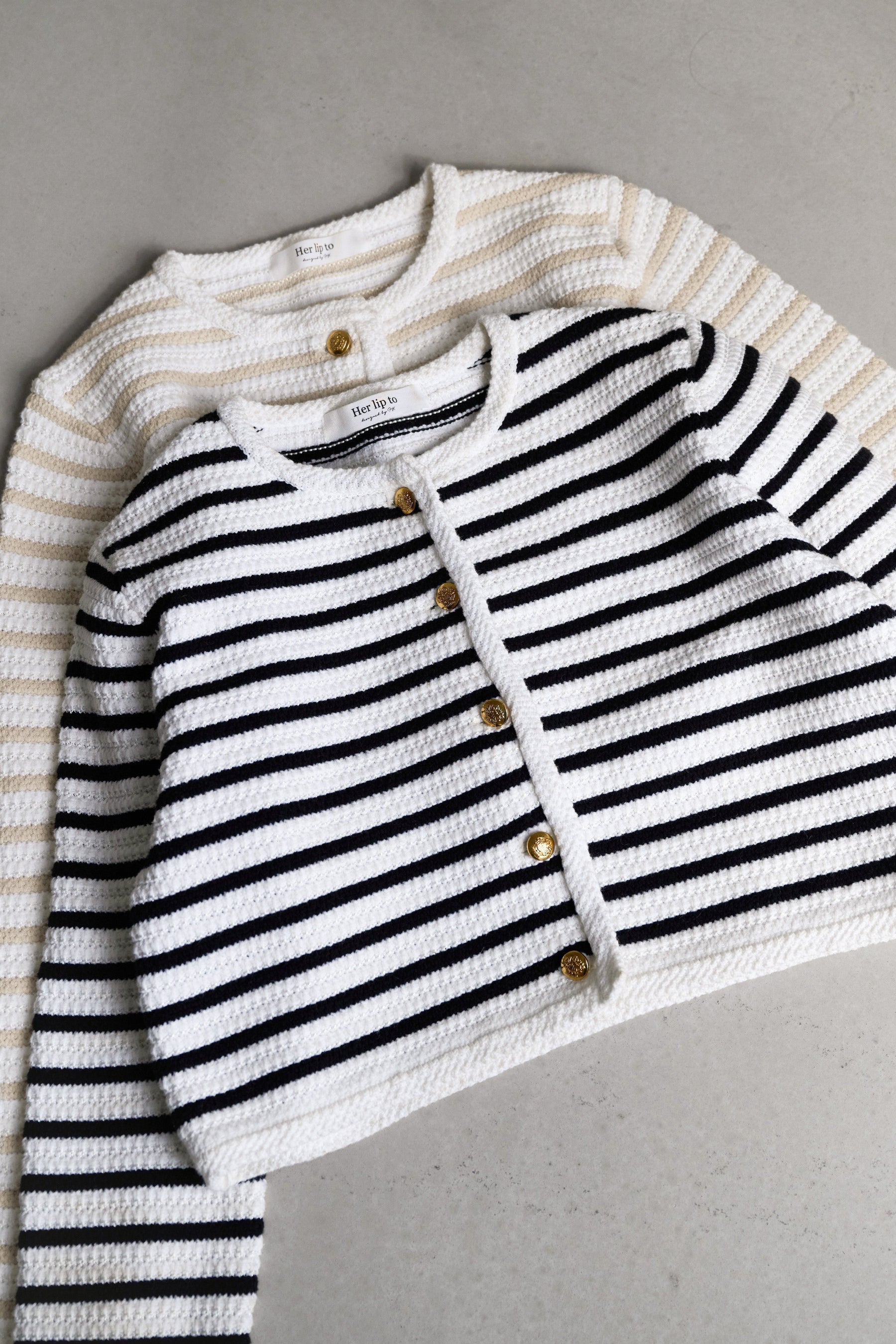 Muriel Stripe Knit Jacket