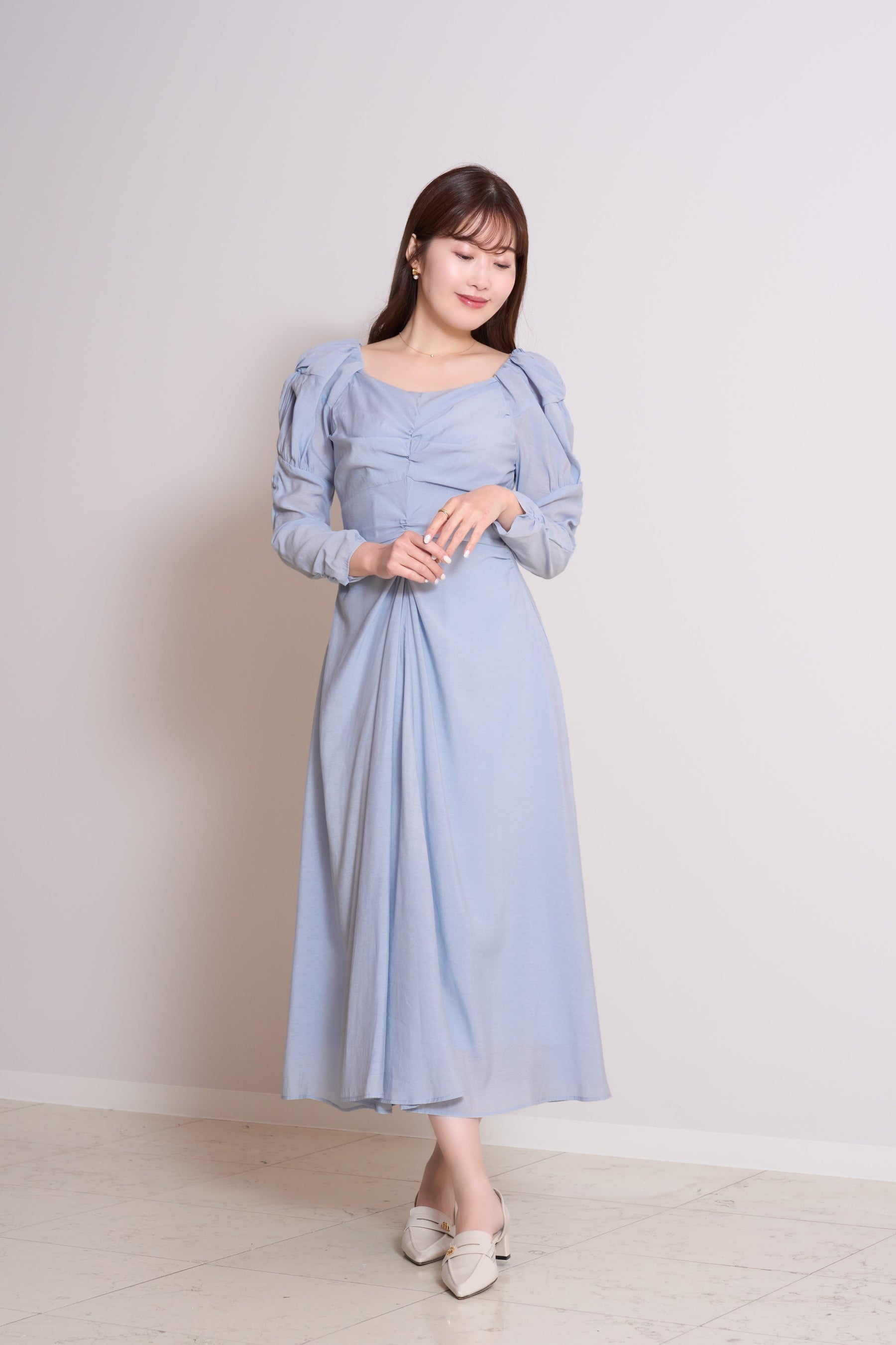 Camellia Sleeve Long Dress