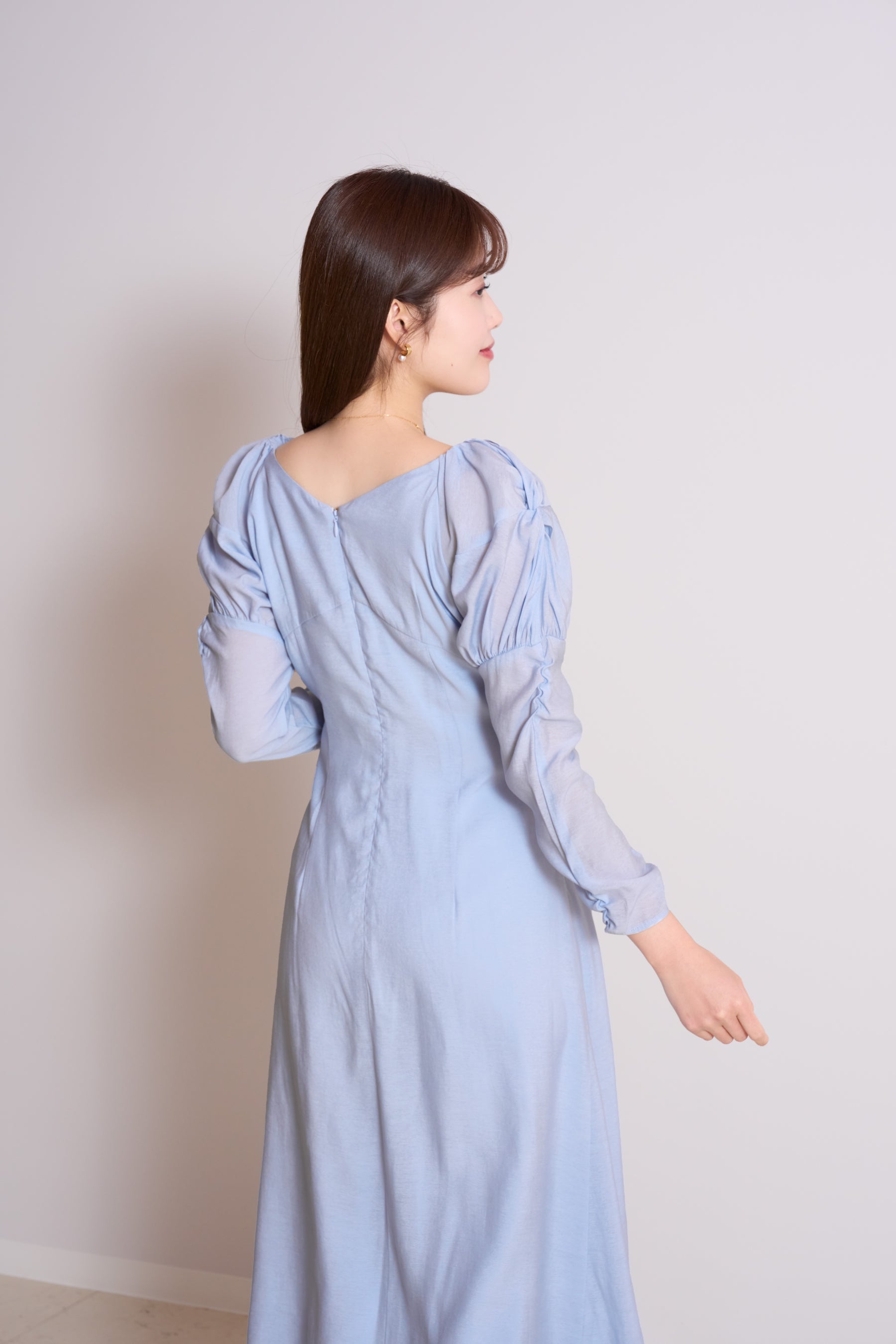 Camellia Sleeve Long Dress