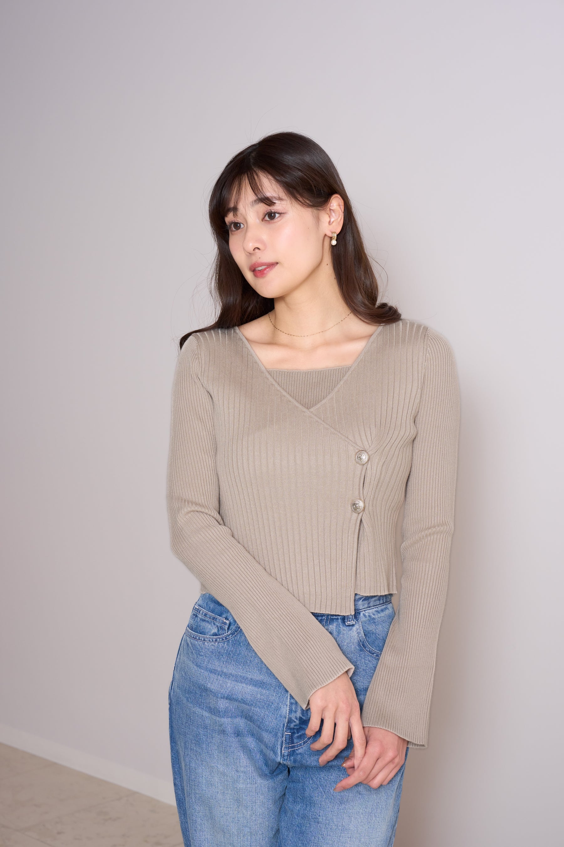 Cache-Coeur Knit Pullover