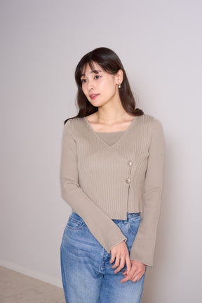 Cache-Coeur Knit Pullover