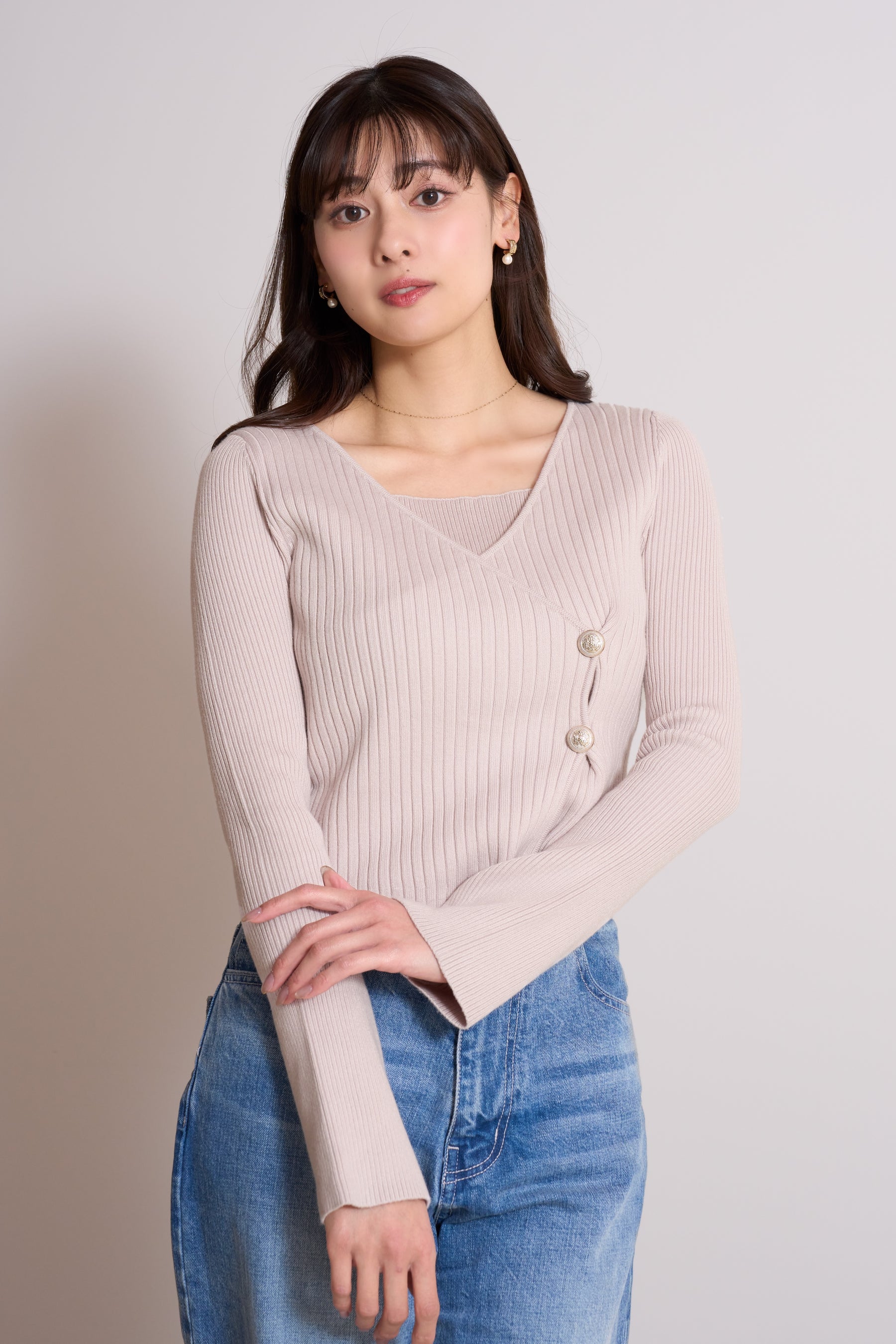 Cache-Coeur Knit Pullover