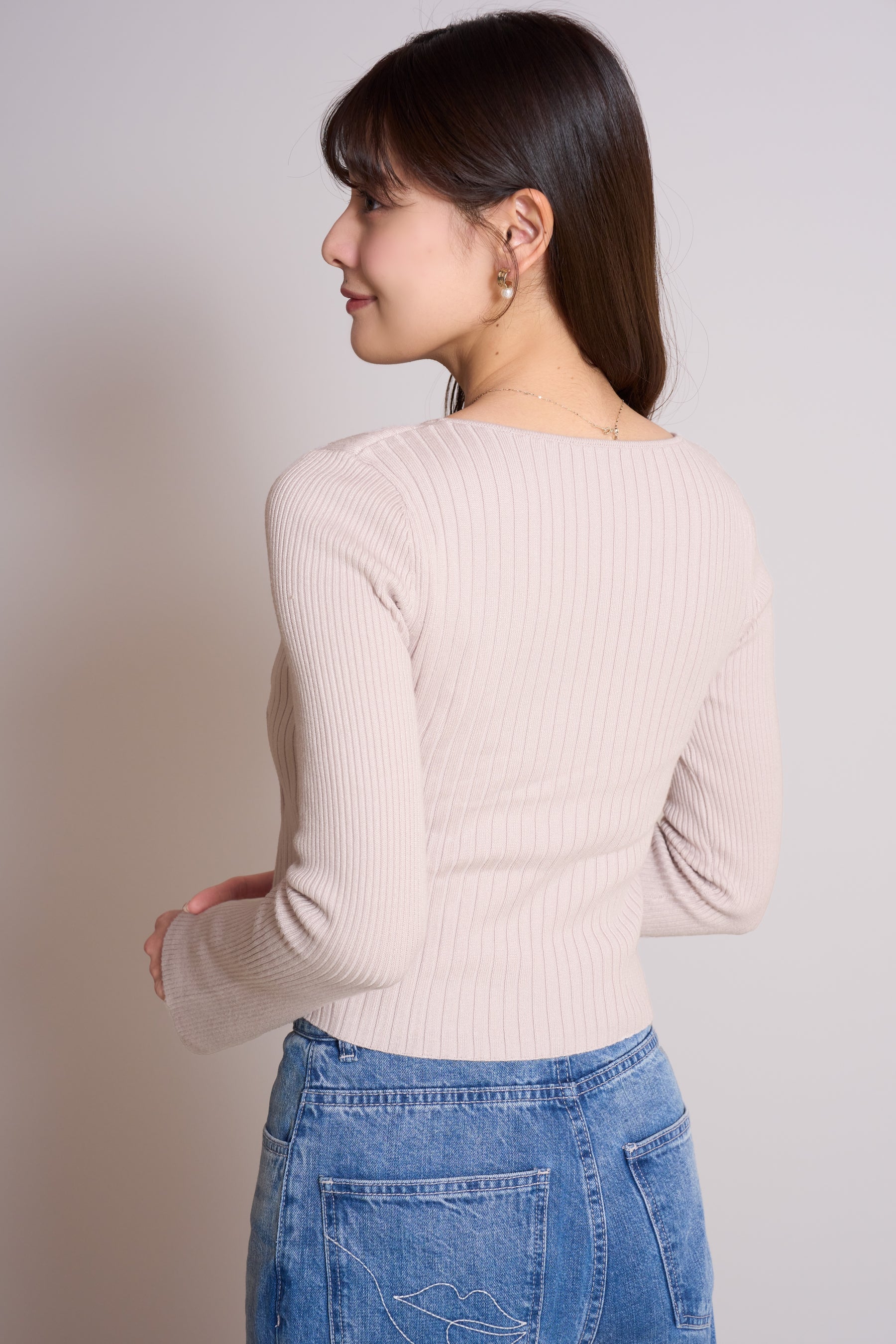 Cache-Coeur Knit Pullover