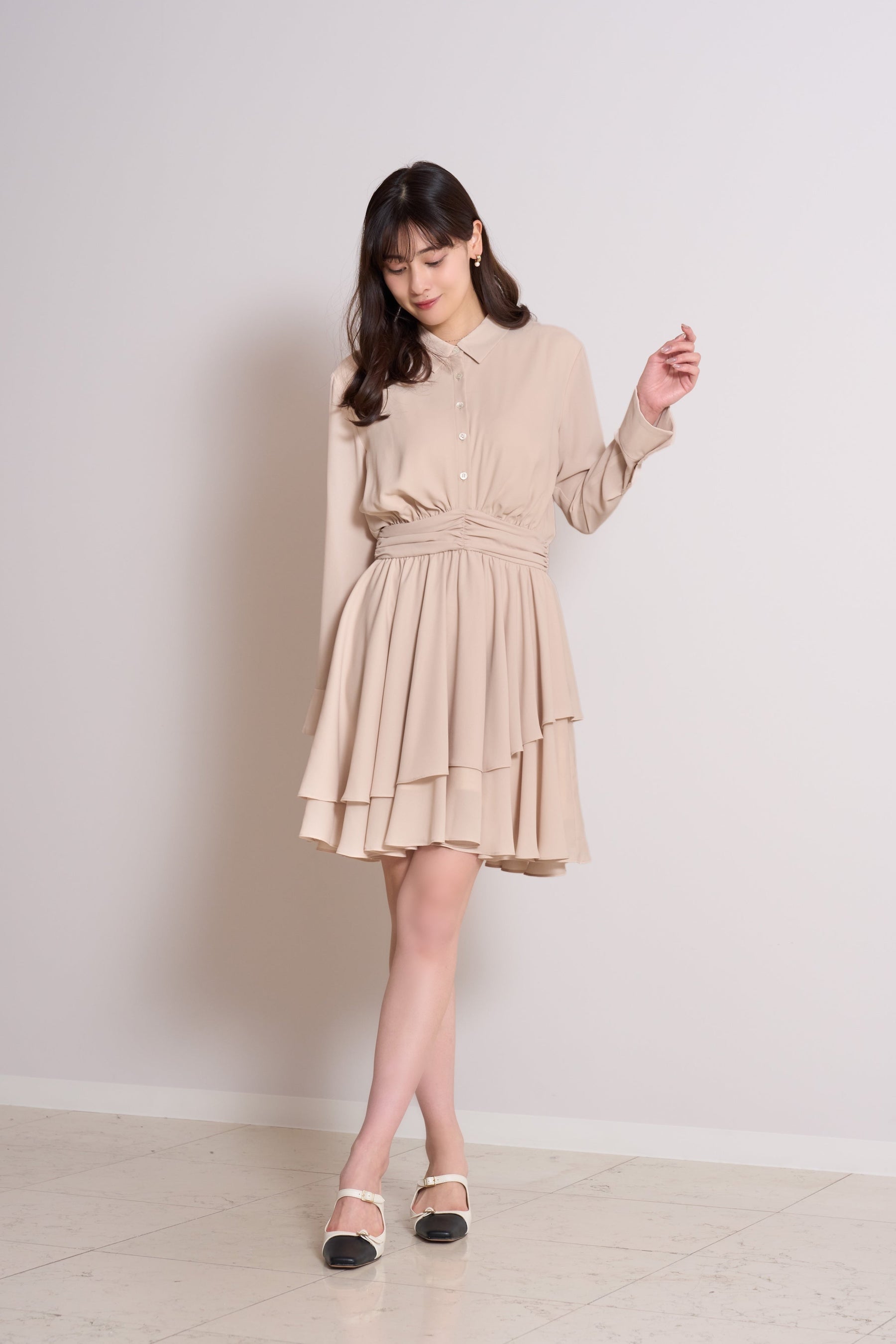 Murcia Chiffon Shirt Dress