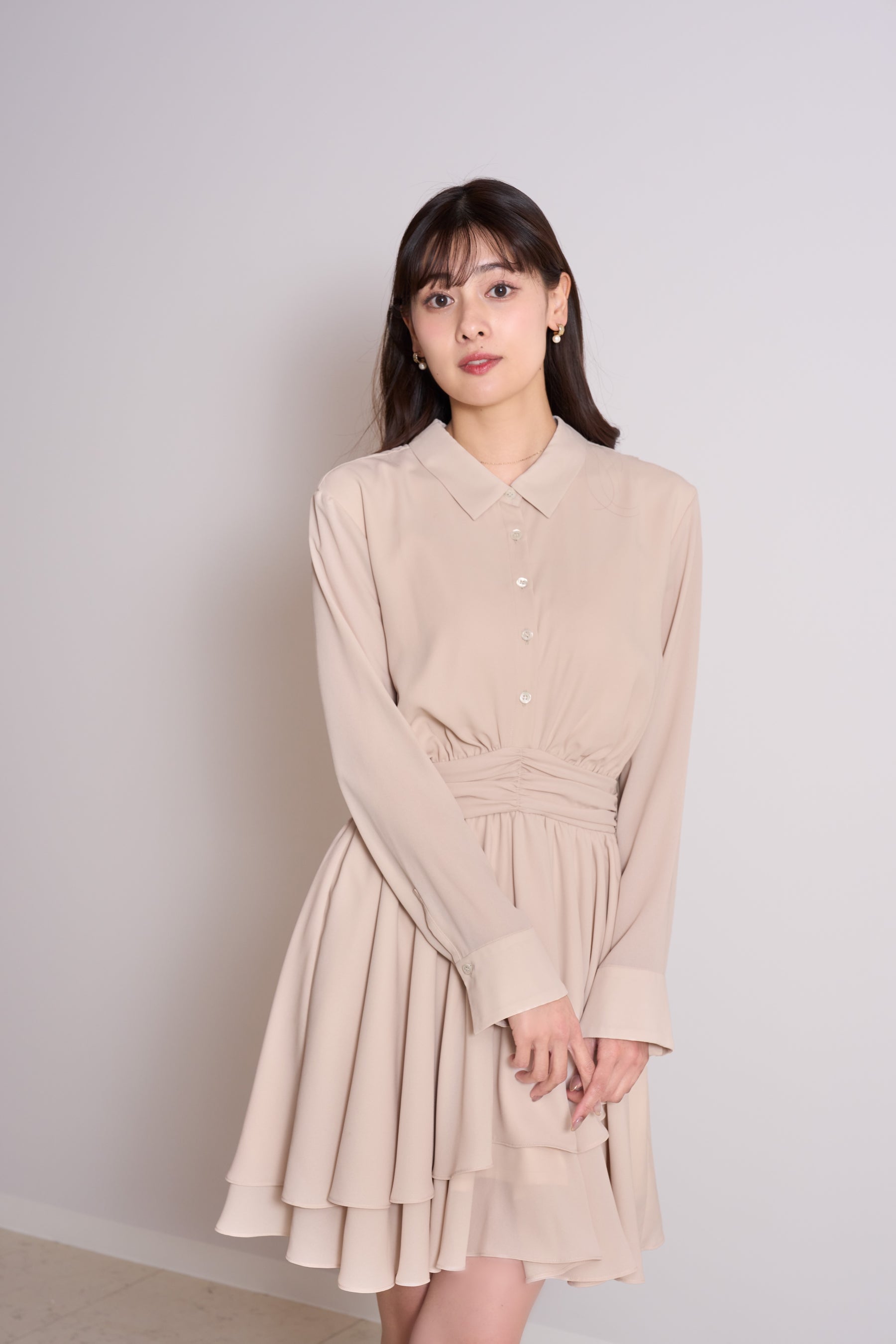 Murcia Chiffon Shirt Dress